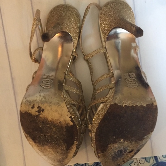 Nina New York gold glitter platform heels - Picture 7 of 8